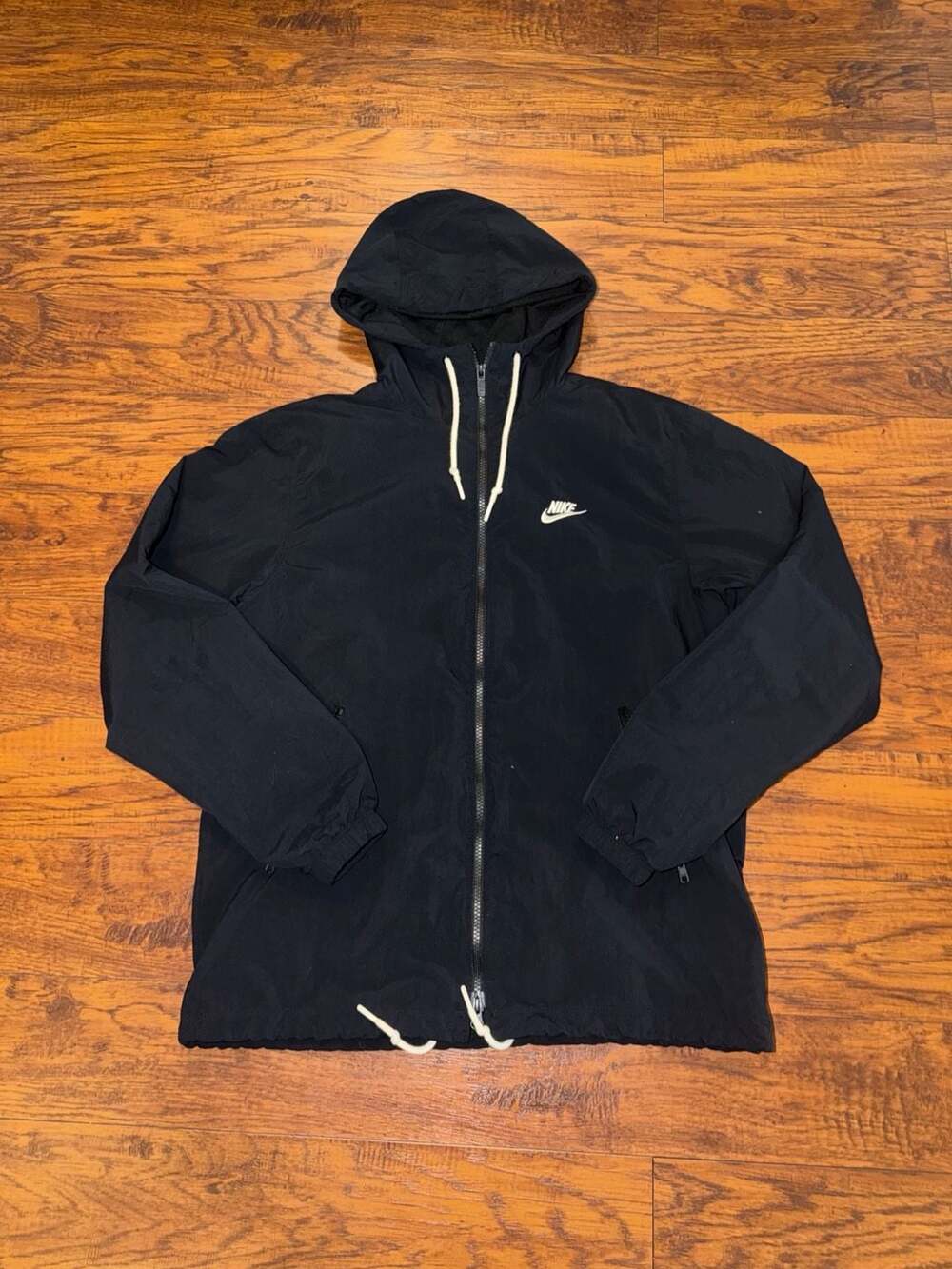 Nike Club Full Zip Woven Jacket Windbreaker Black Size S